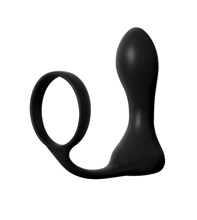 Anal Fantasy Elite Collection Anillo y Plug Anal Rechargeable Negro
